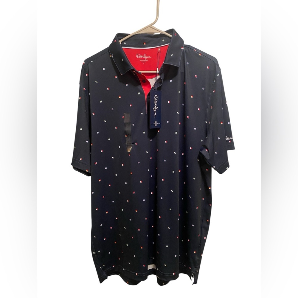 Walter Hagen‎ Men's “Sailing Navy” Polo Shirt. Size L. New with tags